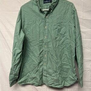 Ralph Lauren Green Plaid Casual Shirt Size XXL